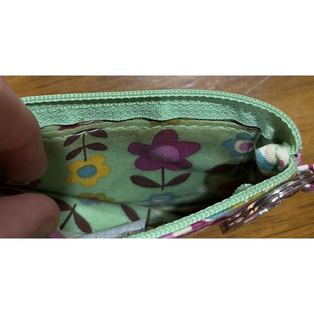 Vera Bradley Keychain Wallet Zip ID Case Keyring Key Chain - Picture 4 of 5